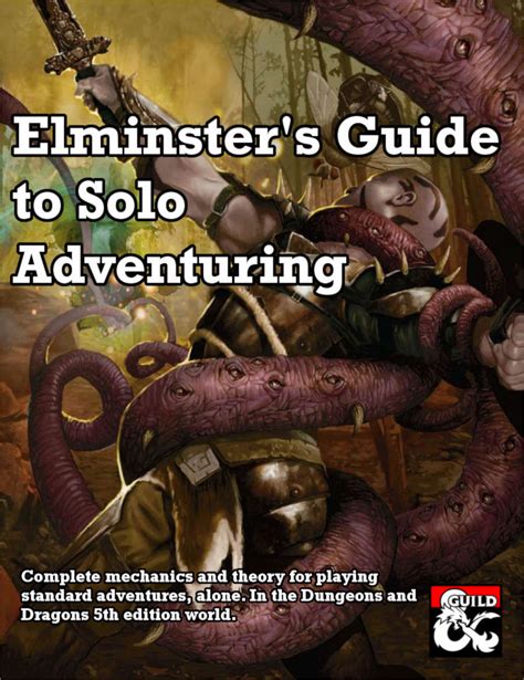 Elminster's Candlekeep Companion. . Elminster39s guide to solo adventuring pdf
